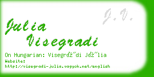 julia visegradi business card